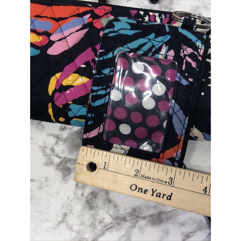 Vera Bradley Wallet & Zip ID Case Set Butterfly Print Quilted Multicolor - Picture 11 of 11
